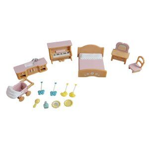 Calico Critters Windmill Baby Playhouse Furniture Accessories Replacements 14 PC